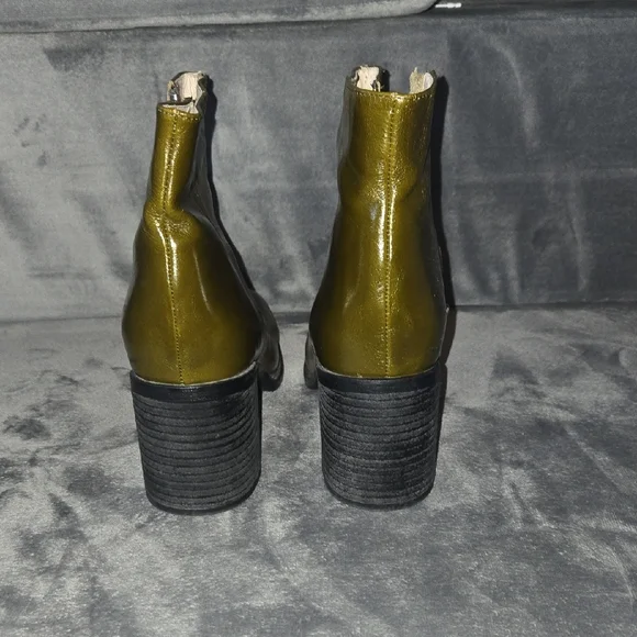 INTENTIONALLY BLANK Olive Ankle Boots - Picture 4 of 14